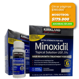 Caja Minoxidil Kirkland Promoción