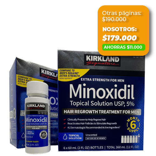 Caja Minoxidil Kirkland Promoción