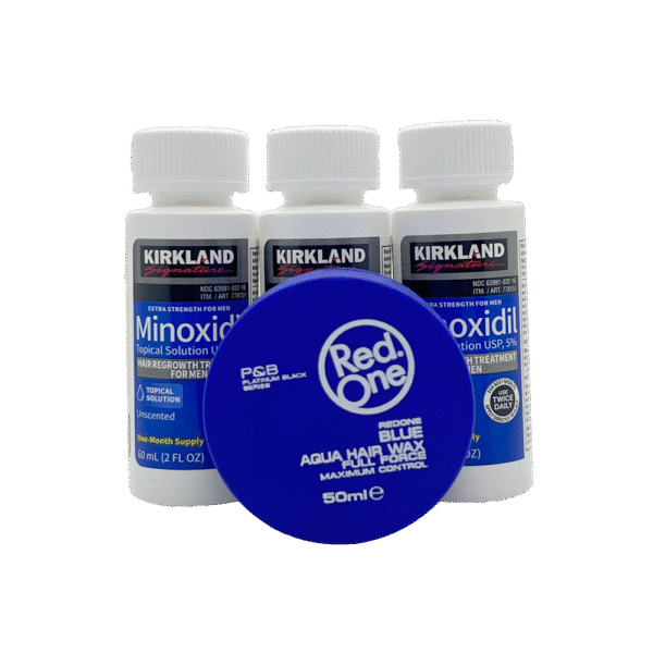 Combo: Minoxidil Kirkland + 1 Cera Red One Gratis - Imagen 2
