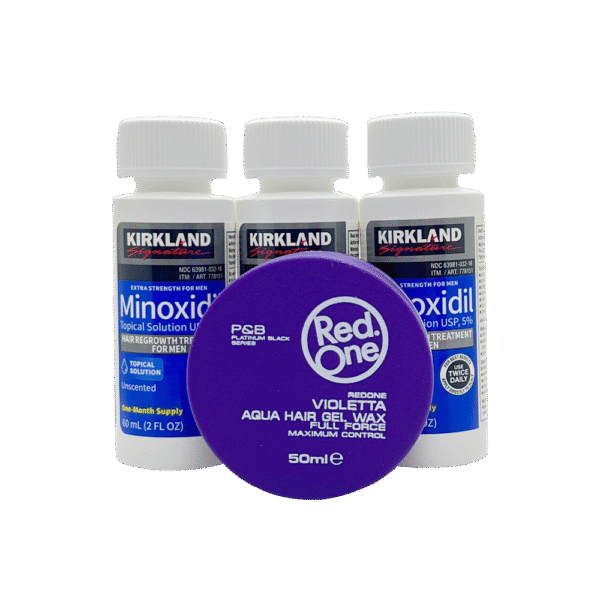 Combo: Minoxidil Kirkland + 1 Cera Red One Gratis - Imagen 4