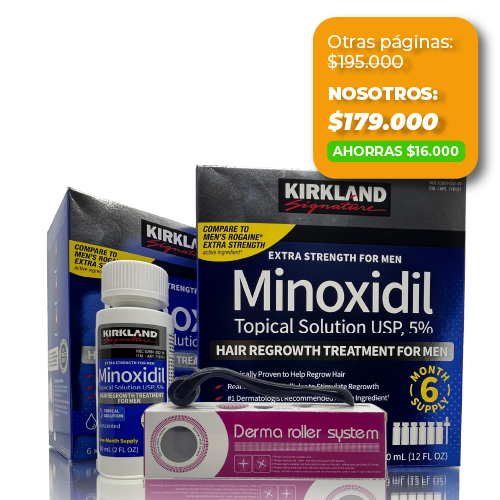 Combo Kirklandx6 Dermaroller GRATIS